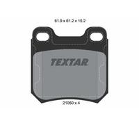 Textar | Bremsbelagsatz, Scheibenbremse | 2105002
