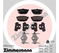 ZIMMERMANN 21553.140.1 Bremsbeläge