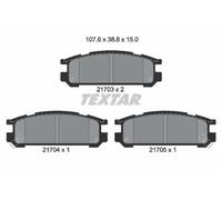 Bremsbeläge 2170301 TEXTAR für SUBARU IMPREZA Stufenheck IMPREZA Station Wagon