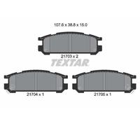 TEXTAR Bremsbelagsatz, Scheibenbremse 2170301 für Subaru NISSAN