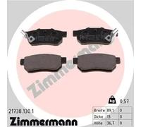 Bremsbeläge 21738.130.1 ZIMMERMANN für HONDA CRX III JAZZ II JAZZ IV JAZZ III