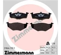 ZIMMERMANN Bremsbelagsatz, Scheibenbremse 21866.170.1 für SEAT SKODA VW