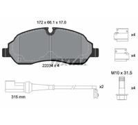 Bremsbeläge 2203401 TEXTAR für FORD TRANSIT CUSTOM V362 Bus TRANSIT V363 Bus