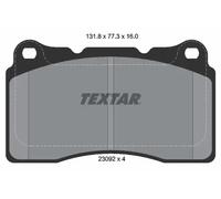 Bremsbeläge 2309203 TEXTAR für RENAULT MEGANE III Coupe
