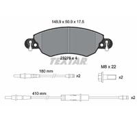Bremsbeläge 2327601 TEXTAR für CITROËN C5 I