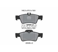 Bremsbelagsatz TEXTAR 2333403, Hinten