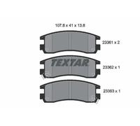 Bremsbeläge 2336101 TEXTAR für BUICK CADILLAC CHEVROLET OLDSMOBILE OPEL PONTIAC