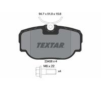 Bremsbeläge 2345801 TEXTAR für LAND ROVER DISCOVERY II RANGE ROVER II