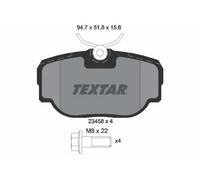 TEXTAR Bremsbelagsatz, Scheibenbremse 2345801 für LAND ROVER