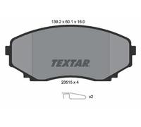 Bremsbeläge 2351501 TEXTAR für MAZDA E Pritsche/Fahrgestell MPV I E Kasten