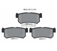Textar Bremsbelagsatz Scheibenbremse 2367301 – für DAEWOO, ROEWE, SSANGYONG – 4 Stück