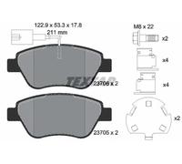 Bremsbeläge 2370601 TEXTAR für CITROËN FIAT PEUGEOT ALFA ROMEO