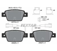 Bremsbeläge 2371403 TEXTAR für FIAT LANCIA