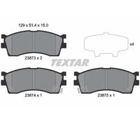 Textar Bremsbelagsatz Scheibenbremse 2387301 für KIA vorne