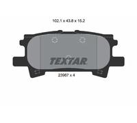 TEXTAR Bremsbelagsatz, Scheibenbremse 2396701 für TOYOTA LEXUS