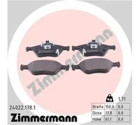 ZIMMERMANN Bremsbelagsatz 24022.178.1 Scheibenbremse Vorderachse für Toyota Yaris