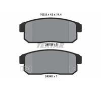 Bremsbeläge 2403901 TEXTAR für MAZDA RX-8