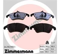 ZIMMERMANN Bremsbelagsatz Scheibenbremse 24310.990.1 für Mercedes‑Benz C‑Klasse