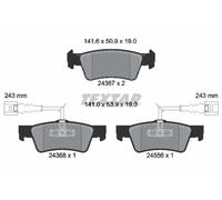 Bremsbeläge 2436701 TEXTAR für VW TOUAREG
