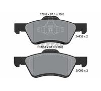 Bremsbeläge 2443901 TEXTAR für MAZDA FORD FORD USA