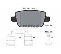 Bremsbeläge 2453702 TEXTAR für LAND ROVER VOLVO