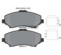 Bremsbelagsatz TEXTAR 2460401, Vorne