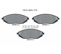 Bremsbeläge 2526801 TEXTAR für CHEVROLET SPARK