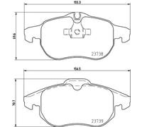 Bremsbelagsatz, Scheibenbremse 8DB 355 009-311