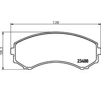 Bremsbelagsatz, Scheibenbremse 8DB 355 009-461