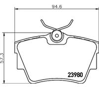 Bremsbelagsatz, Scheibenbremse 8DB 355 010-761