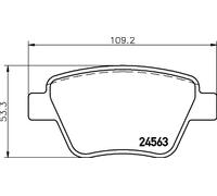 Bremsbeläge 8DB 355 014-021 HELLA für VW SKODA AUDI SEAT