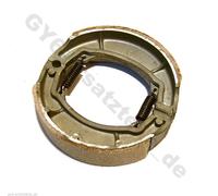 TROMMEL BREMSBELÄGE BREMSBACKEN Ø 125mm hinten 125ccm z.B. BAOTIAN SARO BENZHOU YIYING FLEX TECH HYOSUNG MOTINO BENERO GMX JINLUN JMSTAR KREIDLER YIBEN ZNEN KYMCO THURBO JINAN QINGQI REX RS FOSTI CHINA ROLLER 125cc GY6