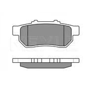 Bremsbeläge Hinterachse 025 217 3813/W MEYLE für HONDA CIVIC V Hatchback CRX III