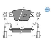 Meyle Bremsbelagsatz Scheibenbremse 025 237 1418 Hinterachse – MEYLE-ORIGINAL