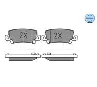 Bremsbeläge Hinterachse 025 238 1616/W MEYLE für TOYOTA COROLLA COROLLA Kombi