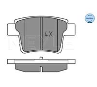 1x Bremsbelagsatz, Scheibenbremse MEYLE 025 242 6017 passend für FORD JAGUAR