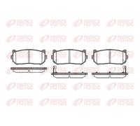 REMSA Bremsbelagsatz, Scheibenbremse hinten rechts links für KIA ALFAROME/FIAT/LANCI 0649.02