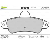 VALEO Bremsbelagsatz, Scheibenbremse FIRST hinten rechts links für FORD 301005