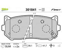 VALEO Bremsbelagsatz, Scheibenbremse ESSENTIAL 301841
