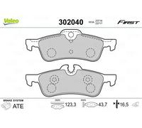 Valeo Bremsbelagsatz, Scheibenbremse FIRST 302040 Fahrzeugtyp PKW