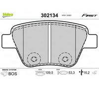 VALEO Bremsbelagsatz Essential 302134, 4er Set Hinterachse - ECE-R90 zertifiziert