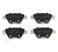 JAPKO 510902 Bremsbelagsatz, Scheibenbremse hinten für AUDI SEAT SKODA VW