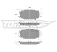 Bremsbeläge Hinterachse TX 19-05 TOMEX Brakes für FIAT LANCIA VW CHRYSLER DODGE