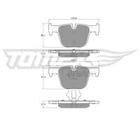 Bremsbeläge Hinterachse TX 19-29 TOMEX Brakes für BMW 3 3 Touring 3 Gran Turismo