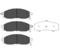 Bremsbelagsatz, Scheibenbremse KAVO PARTS KBP-6518