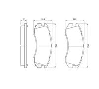Bremsbeläge Low-Metallic 0 986 460 984 BOSCH für SUBARU IMPREZA Stufenheck