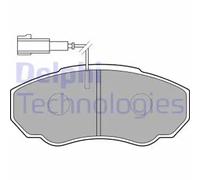 DELPHI LP1750 Bremsbelagsatz, Scheibenbremse für CITROËN FIAT PEUGEOT