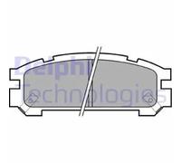 DELPHI LP814 Bremsbelagsatz, Scheibenbremse