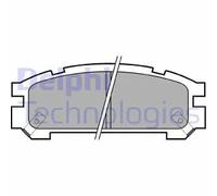 Bremsbeläge LP814 DELPHI für SUBARU FORESTER IMPREZA Stufenheck LEGACY II SVX