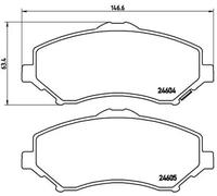 Bremsbeläge P 11 025 BREMBO für DODGE FIAT JEEP VW CHRYSLER
